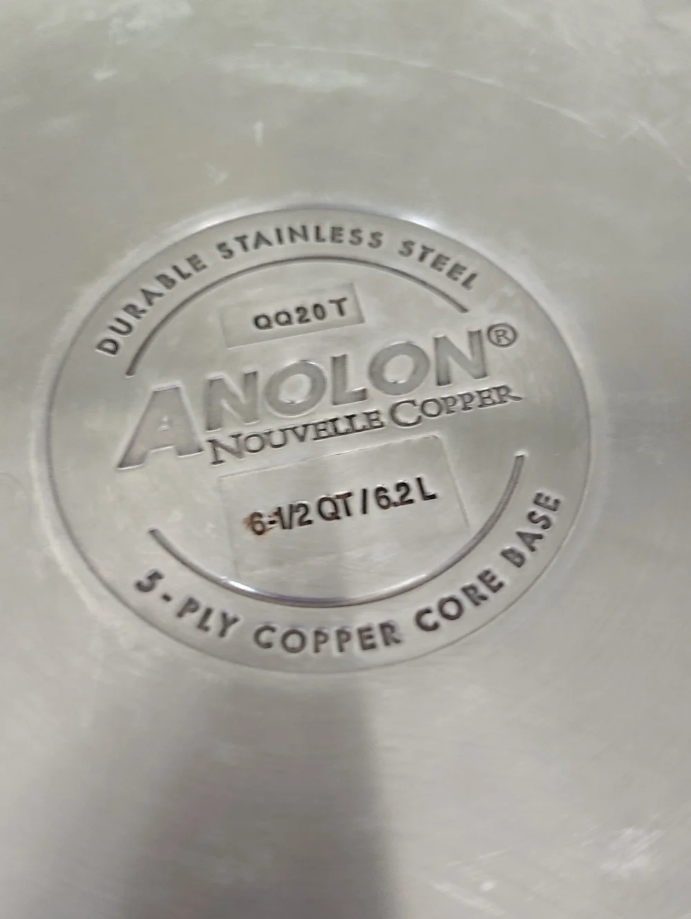 Anolon Stainless Steel Copper Bottom 6.5 Quart Stockpot